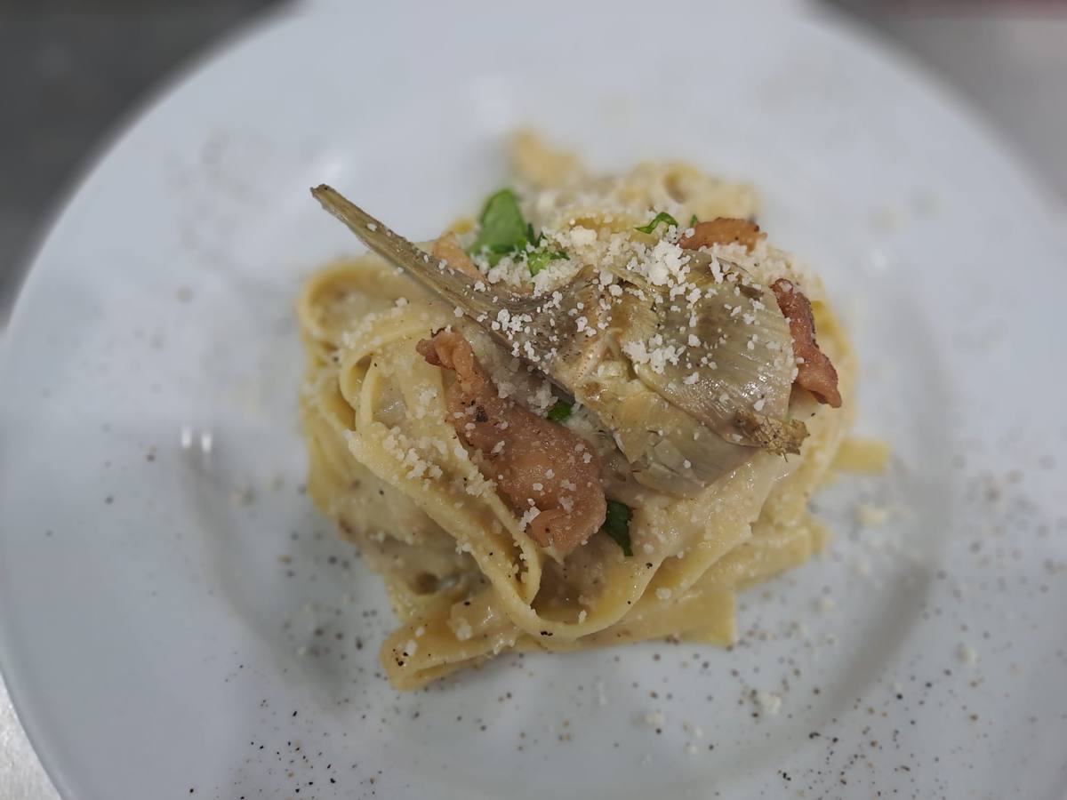 Pasta fresca ai carciofi
